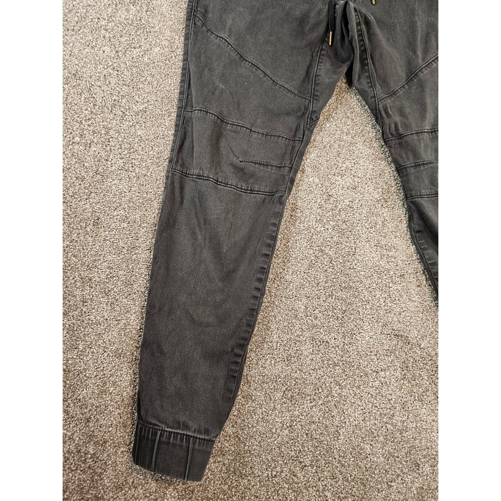 Hollister Advanced Stretch Skinny Jogger Mens Medium Washed Black Gray Pants - Picture 2 of 16